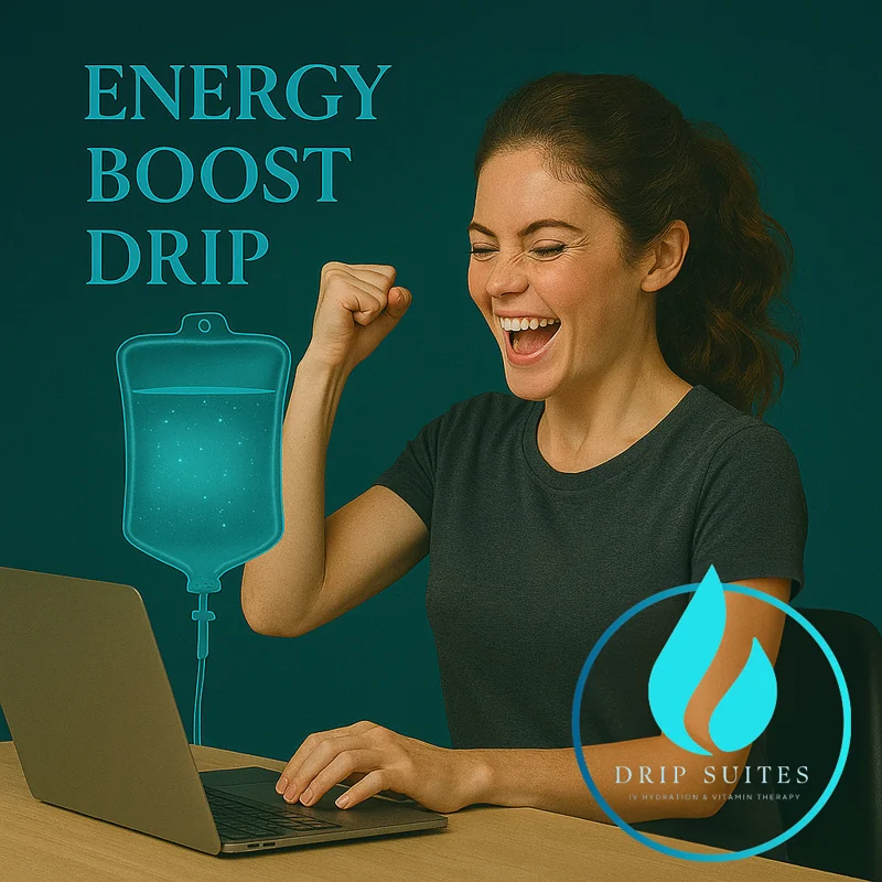 The Energy Boost Drip original Drip Suites promotional artwork